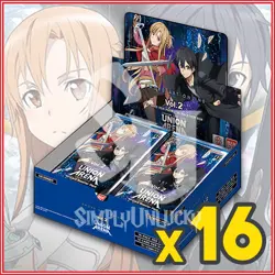 UNION ARENA TCG SWORD ART ONLINE VOL.2 SAO Booster Box English Factory Sealed - Image 1