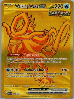 Walking Wake Ex 178/131 Gold Hyper - Prismatic Evolutions - Pokemon Card - NM - Image 1