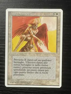 Magic MTG Italian Revised Guardian Angel Artist Proof Near Mint Only 50 Exist! - Image 1