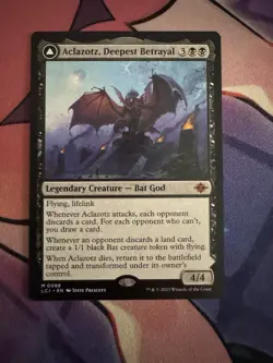 x1 Aclazotz, Deepest Betrayal // Temple of the Dead LCI MTG 88 MYTHIC M/NM 1x - Image 1