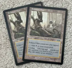 MTG 2 Polluted Mire URZA'S SAGA NM LAND Magic the Gathering 2x x2 - Image 1