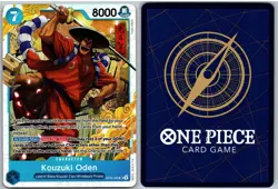 Kouzuki Oden ST22-005 Super Rare Starter Deck 22: Ace & Newgate One Piece NM - Image 3