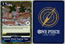 Gravity Blade Raging Tiger OP06-058 Rare Wings of the Captain One Piece NM - Image 3