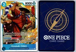 Kouzuki Oden ST22-005 Super Rare Starter Deck 22: Ace & Newgate One Piece NM - Image 3
