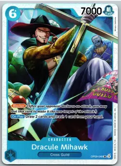 Dracule Mihawk (Reprint) OP09-048 Premium Booster -The Best- Vol. 2 One Piece NM - Image 1