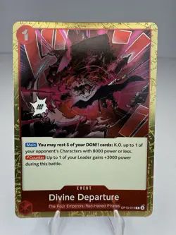 ONE PIECE DIVINE DEPARTURE OP10-019 R ROYAL BLOOD ENGLISH - Image 1