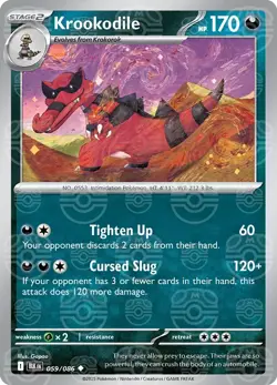 Krookodile 059/086 Master Ball Holo Black Bolt English Pokemon Card NM - Image 1