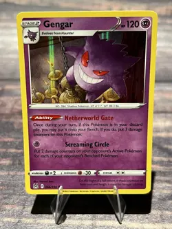 Gengar 066/196 Holo Rare Swsh11: Lost Origin Pokemon Card - Image 1