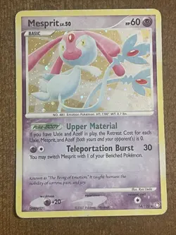 Mesprit 14/123 Holo Mysterious Treasures Pokemon TCG Trading Card Game - Image 1
