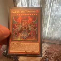 Konami Yu-Gi-Oh! TCG Lazion, the Timelord Effect Card 1st Edition BLLR-EN031 - Image 1