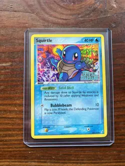 Squirtle 64/100 EX Crystal Guardians Pokemon Card Reverse Holo Foil Rare HP - Image 1