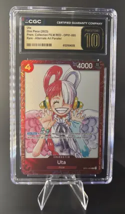 Uta OP01-005 Premium Card Collection Film Red One Piece CGC 10 Pristine - Image 1
