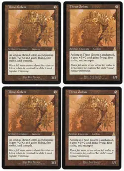 Thran Golem x4 4x 1999 Urza's Destiny PLAYSET Colorless Rare Artifact MTG LP AZ1 - Image 1