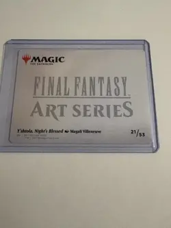 MTG - Final Fantasy Art Series 21/53 - Y'shtola, Night's Blessed -Gold Signature - Image 2