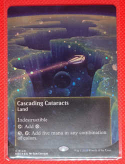 MTG Cascading Cataracts BORDERLESS GALAXY FOIL 0140 EOS - Image 1