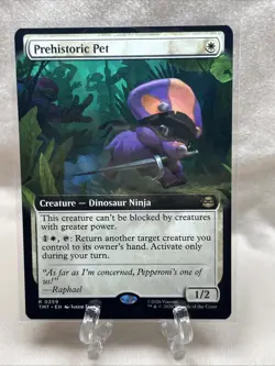 Prehistoric Pet (Extended Art) 0259 MTG Teenage Mutant Ninja Turtles (TMT) - Image 1