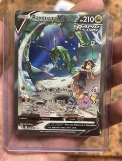 Pokemon TCG Rayquaza V 194/203 Evolving Skies Rare Sword & Shield Alt Art Holo - Image 3