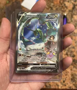 Pokemon TCG Rayquaza V 194/203 Evolving Skies Rare Sword & Shield Alt Art Holo - Image 4