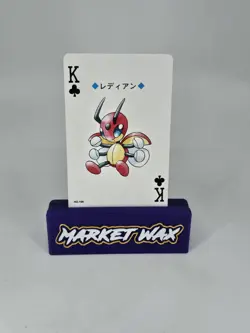 1999 Pokemon Playing Cards Ledian King Clubs No.166 Lugia Silver Back - Image 1