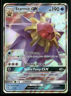 Starmie GX 14/68 Holo GX Rare Hidden Fates NM/M Pokemon - Image 1