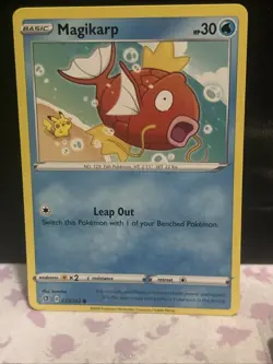 Magikarp 039/192 Common Rebel Clash Pokemon Lightly Played Pikachu! - Image 1
