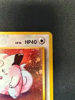 Clefairy #35 (Holo) Japanese Base Set Pokemon TCG 1996 swirl - Image 4