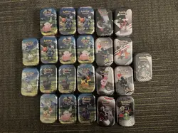 Pokemon TCG Metal Mini Tin Lot, 14 Ascended hero’s and 9 Unova, BRAND NEW - Image 1