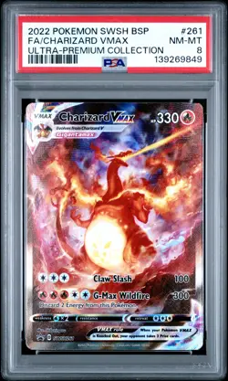 2022 Charizard Vmax 261 Sword & Shield Ultra Premium Collection Pokemon PSA 8 - Image 1