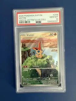 Pokemon TCG PSA 10 Victini SVP 208 Black Star Promo - Unova Victini Collection - Image 1