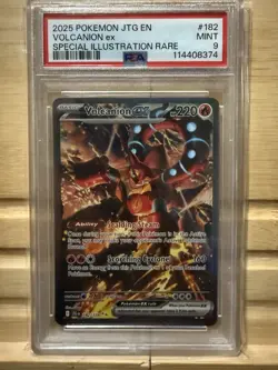 2025 Pokemon Journey Together #182/159 Volcanion ex PSA 9 - Image 1