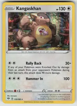 Kangaskhan 133/189 Holo Rare Darkness Ablaze Pokemon Holo Near Mint - Image 1