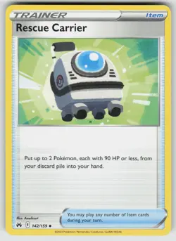 Rescue Carrier 142/159 Uncommon Crown Zenith Pokemon Near Mint - Image 1