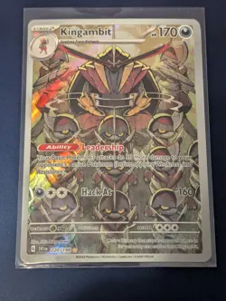 Kingambit 220/198 SV01: Scarlet & Violet Base | Full Art | Fresh Pull Pokemon - Image 1