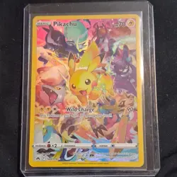 Pokemon TCG Pikachu 160/159 SWSH Crown Zenith Secret Rare Full Art Holo - Image 1