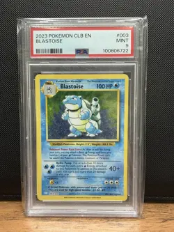 Pokemon TCG PSA 9 Blastoise 003/034 CLB Classic Collection EN - Image 1