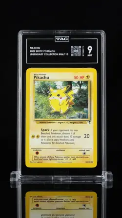 2002 Pokemon Pikachu #86/110 WOTC Pokemon TAG 9 POP - Image 1