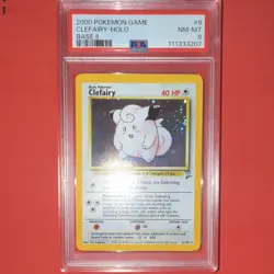 Wizards of the Coast 2000 Clefairy Base Set 2 6/130 Holo ENG PSA 8 - Image 1