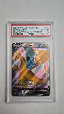Pokemon TCG Charizard v Champions Path Promo PSA 10 - Image 1