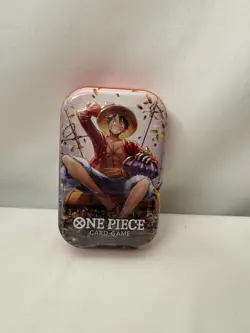 One Piece Card Game Tin Pack Set Vol.2 TS-02, OP13 - Luffy Tin Art New & Sealed - Image 1