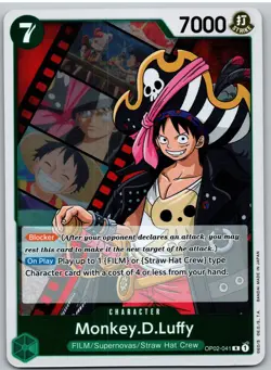 Monkey.D.Luffy (041) OP02-041 Rare Paramount War One Piece NM - Image 1