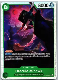Dracule Mihawk OP12-030 Super Rare Legacy of the Master One Piece NM - Image 1
