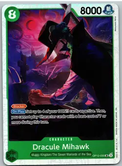Dracule Mihawk OP12-030 Super Rare Legacy of the Master One Piece NM - Image 1