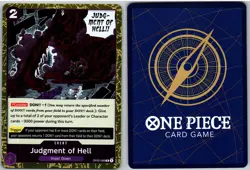 Judgment of Hell Textured Foil OP02-089 Premium Booster -The Best- One Piece NM - Image 3