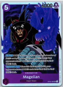Magellan (085) OP02-085 Super Rare Paramount War One Piece NM - Image 1