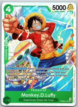 Monkey.D.Luffy PRB02-005 Premium Booster -The Best- Vol. 2 One Piece NM - Image 1