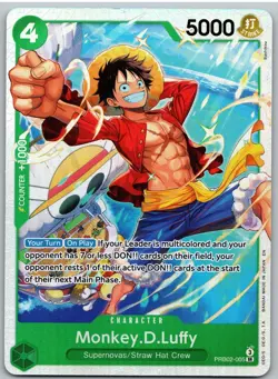 Monkey.D.Luffy PRB02-005 Premium Booster -The Best- Vol. 2 One Piece NM - Image 1