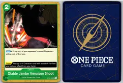 Diable Jambe Venaison Shoot OP02-046 Uncommon Paramount War One Piece NM - Image 3