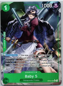 Baby 5 (Full Art) OP05-034 Rare Premium Booster -The Best- One Piece NM - Image 1