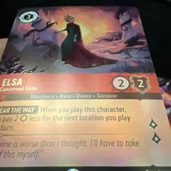 Disney Lorcana Elsa Concerned Sister 215/204 Epic Holo Winterspell NM - Image 4