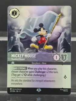 Disney Lorcana Mickey Mouse - Standard Bearer 221/204 Fabled Epic - Image 1